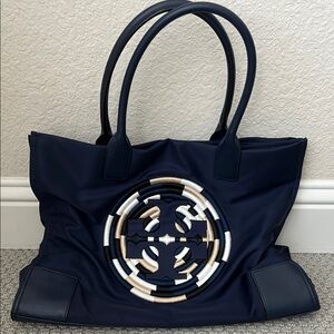 AUTHENTIC Tory Burch Navy Blue Tote Bag